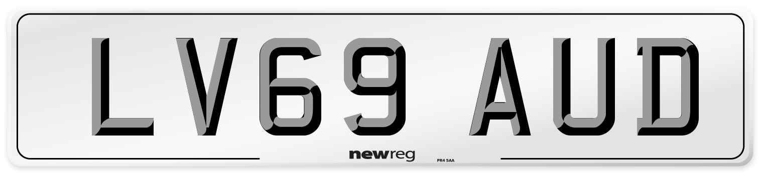 LV69 AUD Number Plate from New Reg